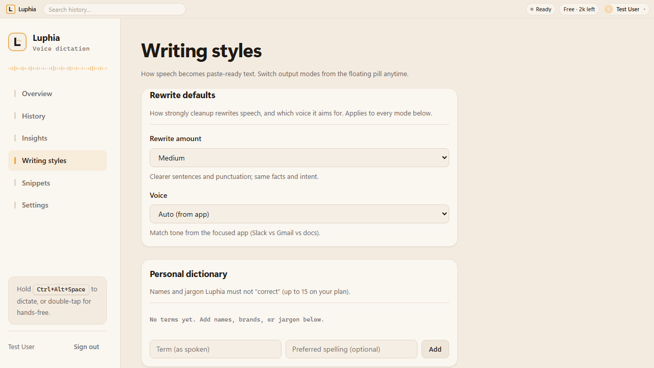 Writing styles with Refine and Prompt